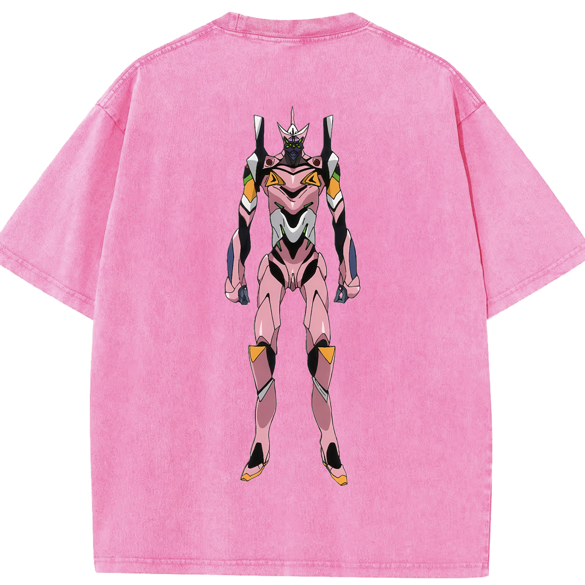 （画像用） EVA 新世紀エヴァンゲリオン 綿100% ヴィンテージ風 半袖Tシャツ（背面プリント）